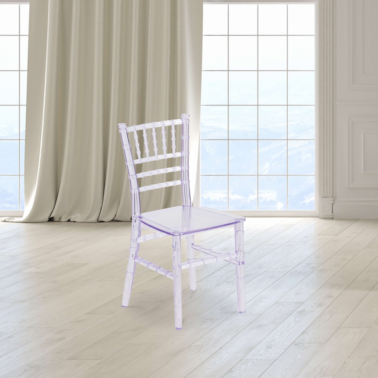 Emma and Oliver 10 Pack Child’s All Occasion Resin Chiavari Chair for Home or Home Based Rental Business